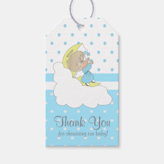 Twinkle, Twinkle Little Star - Baby Boy Dank je Cadeaulabel (Voorkant)