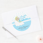 Twinkle, Twinkle Little Star - Baby Boy Ronde Sticker (Envelop)