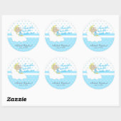 Twinkle, Twinkle Little Star - Baby Boy Ronde Sticker (Vel)