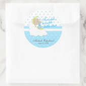 Twinkle, Twinkle Little Star - Baby Boy Ronde Sticker (Tas)