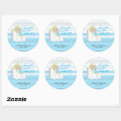 Twinkle, Twinkle Little Star - Baby Boy Ronde Sticker (Vel)