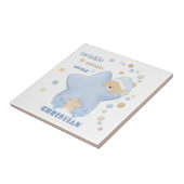 Twinkle Twinkle Little Star Baby Boy Teddy Bear Ce Tegeltje (Zijkant)