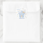 Twinkle Twinkle Little Star Baby Boy Teddy Bear Vierkante Sticker (Tas)