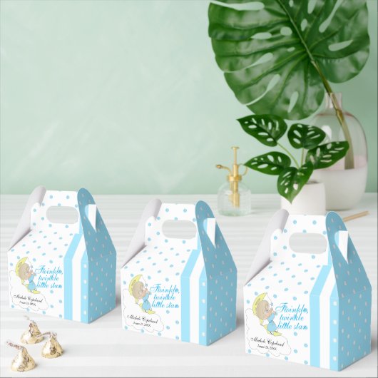 Twinkle, Twinkle Little Star - Baby Boy Thank You Bedankdoosjes (Meervoudige)