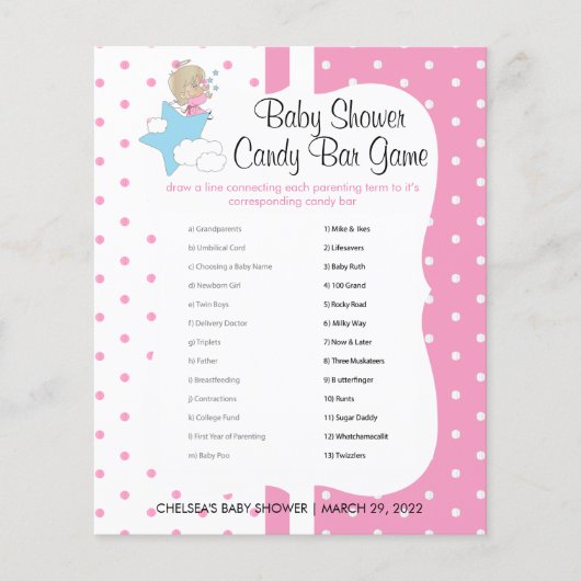 Twinkle, Twinkle Little Star - Baby Girl - Game Flyer (Voorkant)