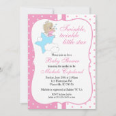 Twinkle, Twinkle Little Star - Baby Girl Kaart (Voorkant)