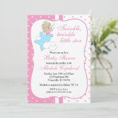 Twinkle, Twinkle Little Star - Baby Girl Kaart (Staand voorkant)