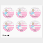 Twinkle, Twinkle Little Star - Baby Girl Ronde Sticker (Vel)