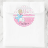 Twinkle, Twinkle Little Star - Baby Girl Ronde Sticker (Tas)