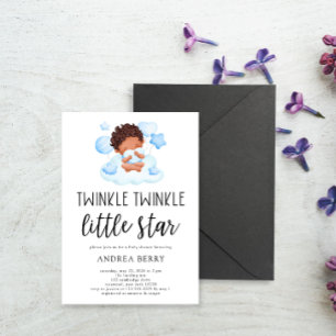 Twinkle Twinkle Little Star Baby Jongen Kaart