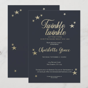 Twinkle Twinkle Little Star Baby Kaart