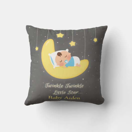 Twinkle Twinkle Little Star Baby Nursery Decor Kussen (Achterkant)