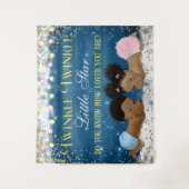 Twinkle Twinkle Little Star Baby Shower Achtergron Wandkleed (Voorkant)