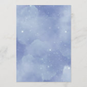 Twinkle Twinkle Little Star Baby shower Advieskaart (Achterkant)