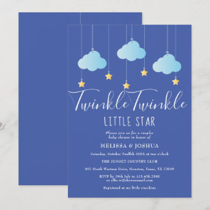 Twinkle Twinkle Little Star Baby Shower / Baby Bor Kaart