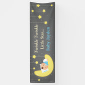 Twinkle Twinkle Little Star Baby shower Banner (Verticaal)
