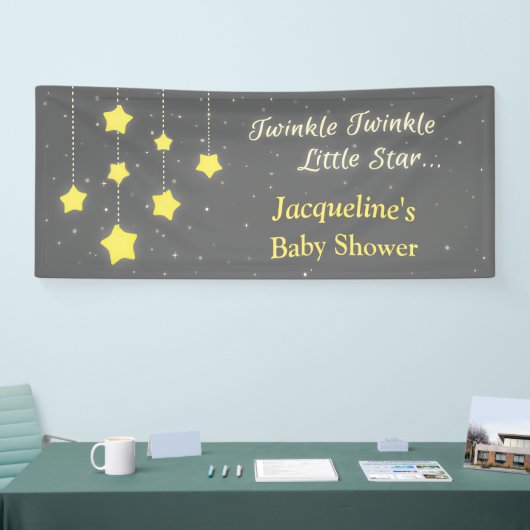 Twinkle Twinkle Little Star Baby shower Banner (Beurs)