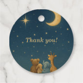 Twinkle Twinkle Little Star Baby shower Bedankjes Labels (Achterkant)