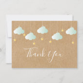 Twinkle Twinkle Little Star Baby shower Bedankkaart (Voorkant)