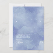 Twinkle Twinkle Little Star Baby shower Bedankkaart (Achterkant)