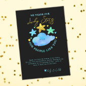 Twinkle Twinkle Little Star Baby shower Bedankkaart