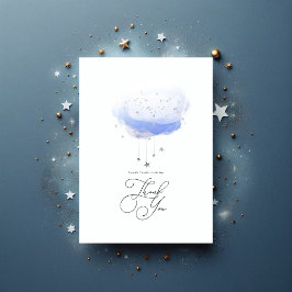 Twinkle Twinkle Little Star Baby shower Bedankkaart