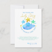 Twinkle Twinkle Little Star Baby shower Bedankt (Voorkant)