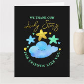 Twinkle Twinkle Little Star Baby shower Bedankt (Voorkant)