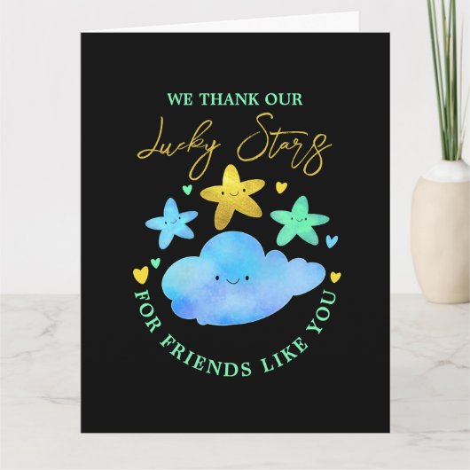 Twinkle Twinkle Little Star Baby shower Bedankt (Voorkant)