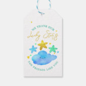 Twinkle Twinkle Little Star Baby shower Bedankt Cadeaulabel (Achterkant)