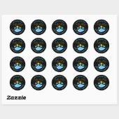 Twinkle Twinkle Little Star Baby shower Bedankt Ronde Sticker (Vel)