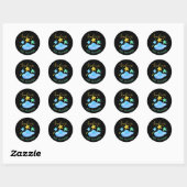 Twinkle Twinkle Little Star Baby shower Bedankt Ronde Sticker (Vel)