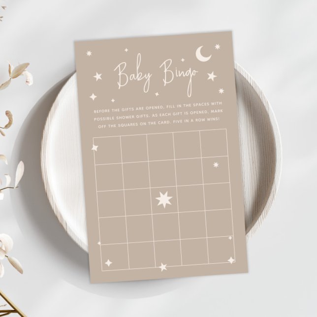 Twinkle Twinkle Little Star Baby Shower Bingo Card (Creator heeft geüpload)