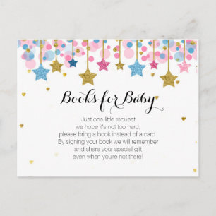 Twinkle Twinkle Little Star Baby shower Books Briefkaart