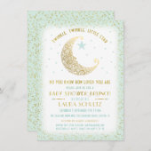 Twinkle Twinkle Little Star Baby shower Brunch 2 Kaart (Voorkant / Achterkant)