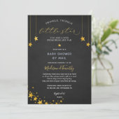 Twinkle Twinkle Little Star Baby shower by Mail Kaart (Staand voorkant)