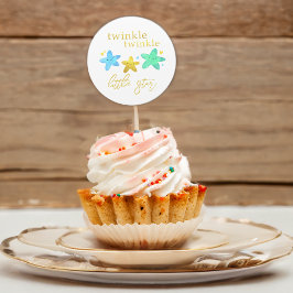 Twinkle Twinkle Little Star Baby shower Envelope Ronde Sticker