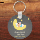 Twinkle Twinkle Little Star Baby shower Favors Sleutelhanger (Voorkant)