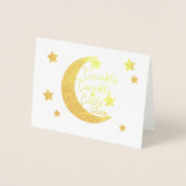 Twinkle Twinkle Little Star Baby shower Folie Kaarten (Voorkant)