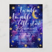 Twinkle Twinkle Little Star Baby shower Galaxy Briefkaart (Voorkant)