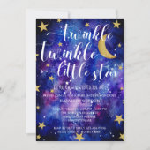 Twinkle Twinkle Little Star Baby shower Galaxy in Kaart (Voorkant)