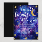 Twinkle Twinkle Little Star Baby shower Galaxy in Kaart (Voorkant / Achterkant)