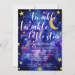 Twinkle Twinkle Little Star Baby shower Galaxy in Kaart