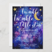 Twinkle Twinkle Little Star Baby shower Galaxy Kaart (Voorkant)