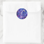 Twinkle Twinkle Little Star Baby shower Galaxy Ronde Sticker (Tas)