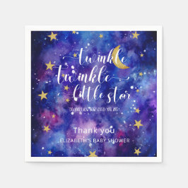 Twinkle Twinkle Little Star Baby shower Galaxy Servet