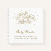 Twinkle Twinkle Little Star Baby shower Guest Book Notitieboek (Voorkant)