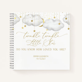 Twinkle Twinkle Little Star Baby shower Guestbook Notitieboek