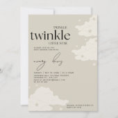 Twinkle Twinkle Little Star Baby shower I Kaart (Voorkant)