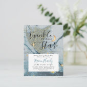 Twinkle Twinkle Little Star Baby shower Invitation (Staand voorkant)